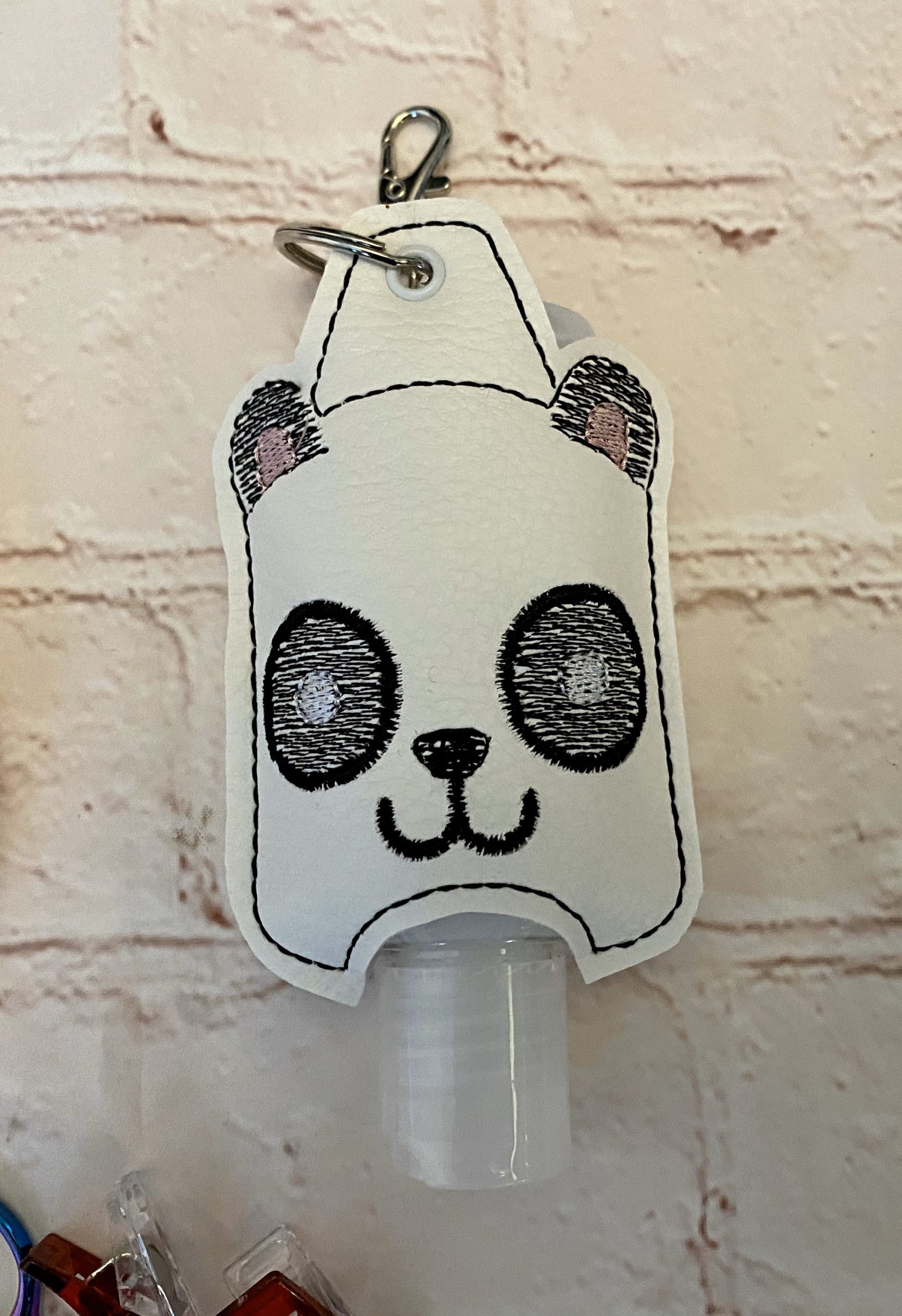 Panda hand sanitiser holder, Alcohol gel cover, quirky gift, nurse gift, gift for doctors, mum gifts, alcohol gel holder, Panda Gift - Image 4