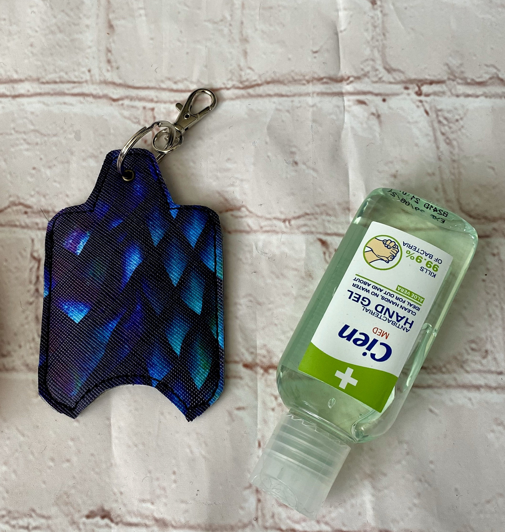 Blue Dragon Scales Hand sanitiser holder, Scales, Alcohol gel cover, quirky gift, nurse gift, gift for doctors, mum gifts, alcohol gel holder, useful bag tag, GoT