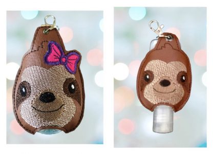 Sloth hand sanitiser holder, Alcohol gel cover, quirky gift, nurse gift, handmade hand sanitiser cover, alcohol gel holder, Sloth Gift - Image 4