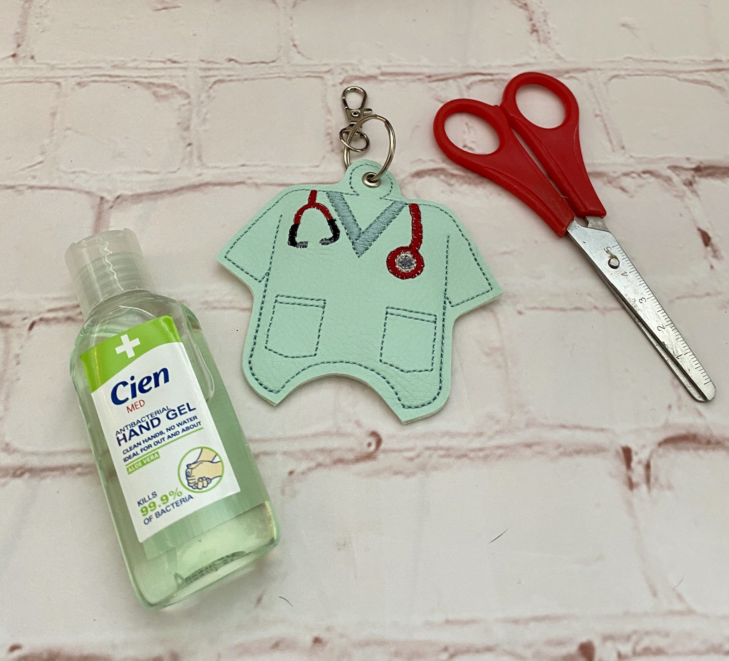 Careworker Hand Sanitiser Holder, Careworker Gift, Gift for Doctor, Scrubs, Useful Gift, Hand sanitiser case, thoughtful gift, Gift for NHS, Vegan - Image 6