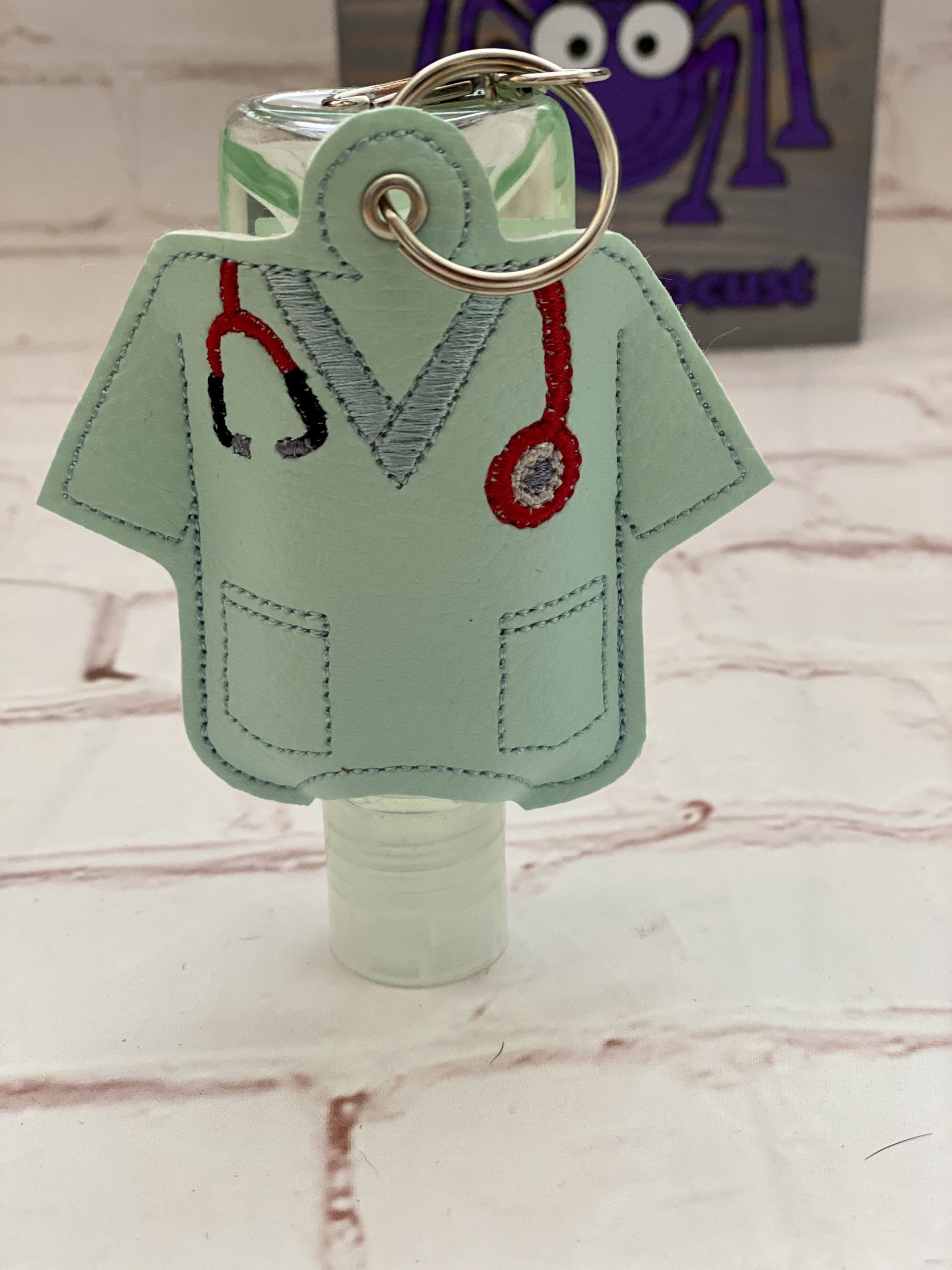 Careworker Hand Sanitiser Holder, Careworker Gift, Gift for Doctor, Scrubs, Useful Gift, Hand sanitiser case, thoughtful gift, Gift for NHS, Vegan - Image 8