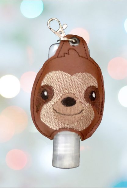 Sloth hand sanitiser holder, Alcohol gel cover, quirky gift, nurse gift, handmade hand sanitiser cover, alcohol gel holder, Sloth Gift - Image 3