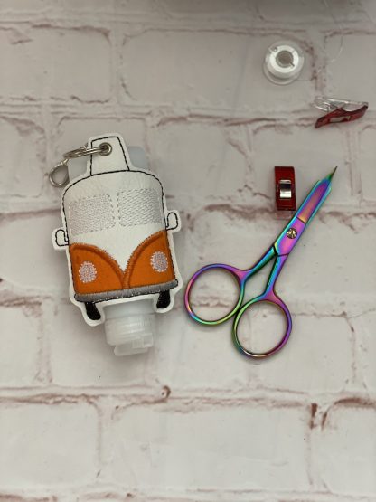 Orange Hippie Van, Hand sanitiser holder, retro hand gel holder, Alcohol gel cover, quirky gift, nurse gift, gift for doctors, alcohol gel holder - Image 3