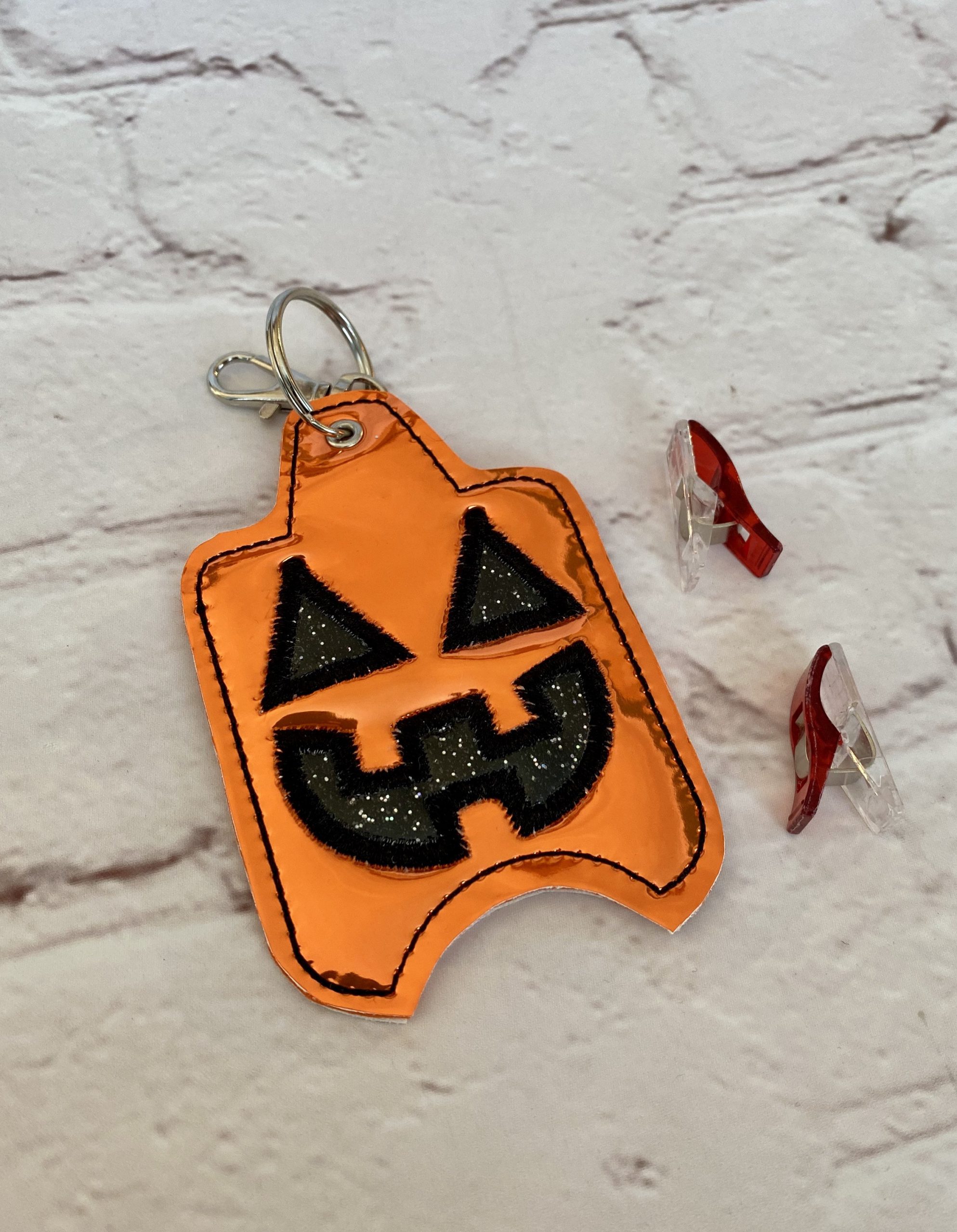 Halloween Hand sanitiser holder, male gift, Alcohol gel cover, quirky gift, Jack o Lantern, Pumpkin, alcohol gel holder, sanitiser case - Image 6