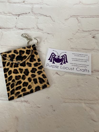 Leopard Print Credit Card Holder, Coin Case, Driving Licence Case, Key Ring, Business Card Case, Leatherette, Vegan, Driving Licence Holder - Image 4