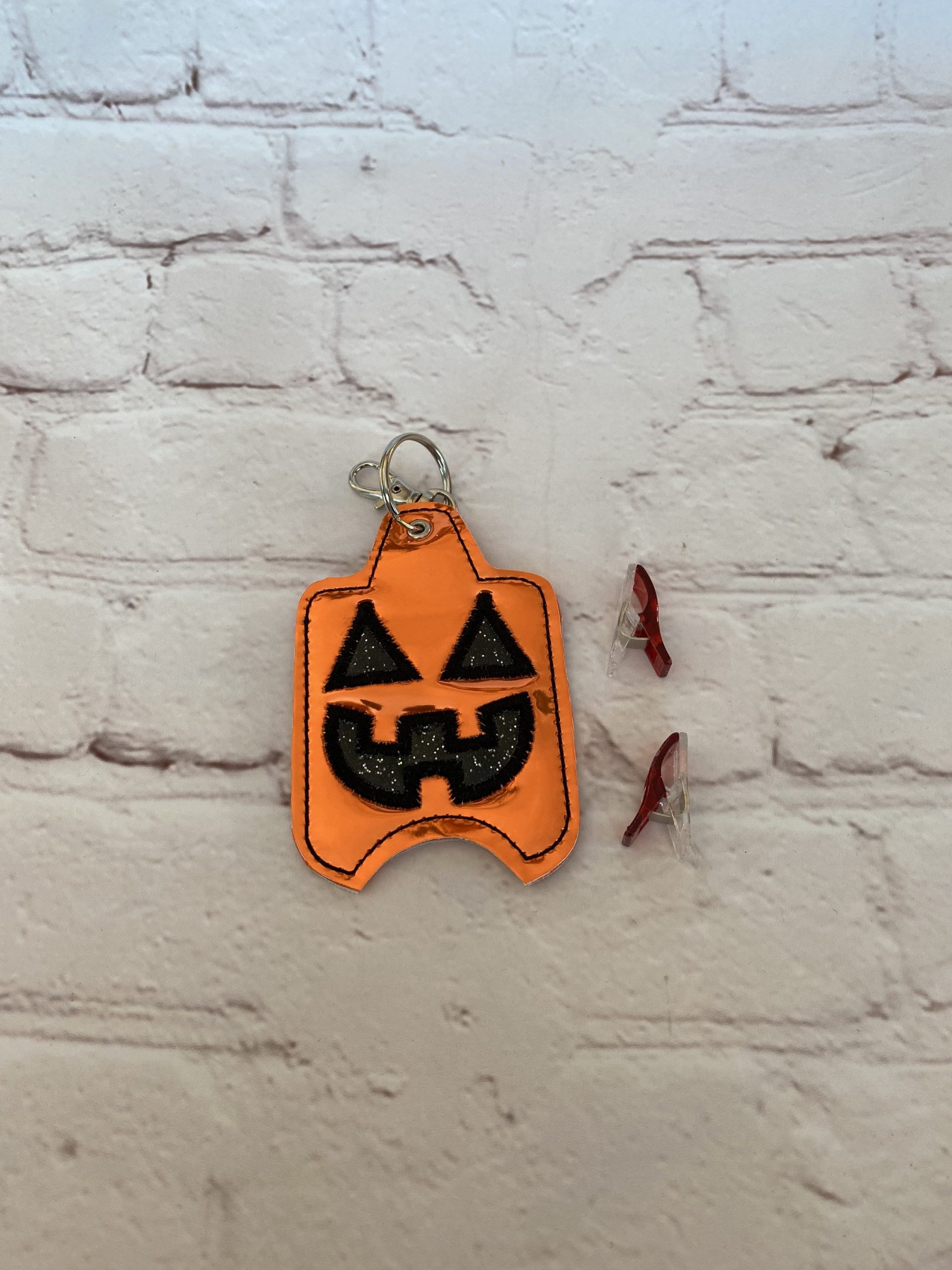 Halloween Hand sanitiser holder, male gift, Alcohol gel cover, quirky gift, Jack o Lantern, Pumpkin, alcohol gel holder, sanitiser case - Image 3