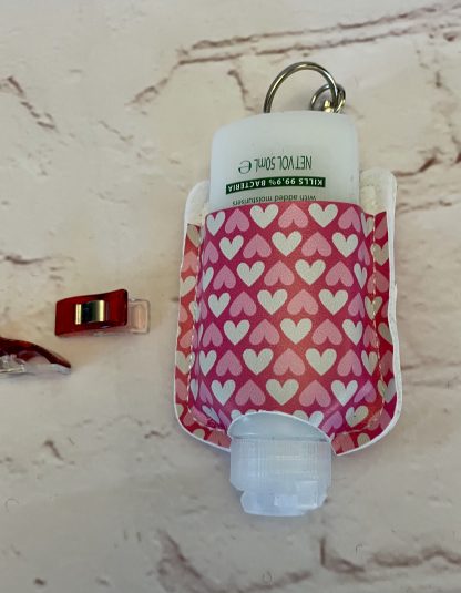 Valentines Heart Pattern Hand Sanitiser Case, Valentines Gift, Heart design hand sanitiser holder, Gift for Lovers, Teachers Gift, Thank You Gift, Quirky Gift - Image 4